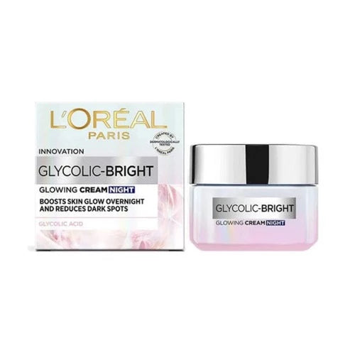 LOREAL GLYCOLIC ACID NIGHT CREAM 50ML zozopharmacy