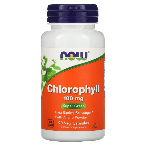 NOW CHLOROPHYLL 100MG CAPSULE 90S