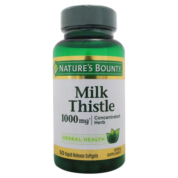 NATURE BOUNTY MILK THISTLE SOFTGEL 50S
