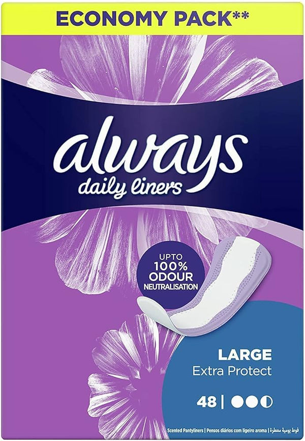 ALWAYS DAILY LINERS LARG 48S