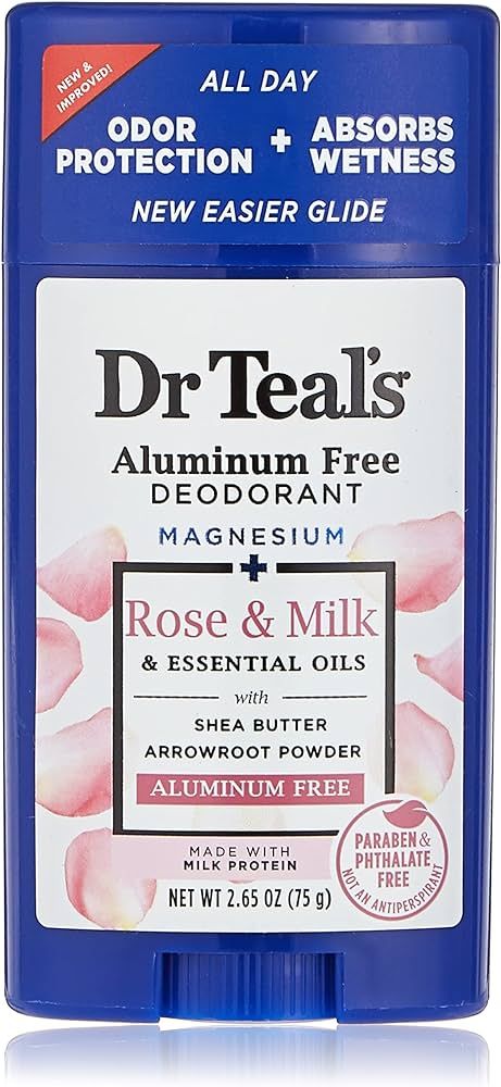 DR TEALS DEO ROSE & MILK 75G