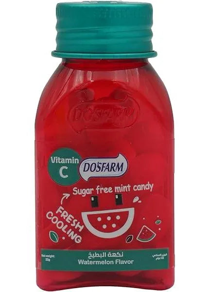 Dosfarm Sugar Free Candy With Vitamin C Watermelon 22 g 1's