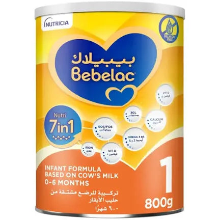 Bebelac 1 Nutri 7in1 Infant Milk Formula from Birth to 6 months, 800g