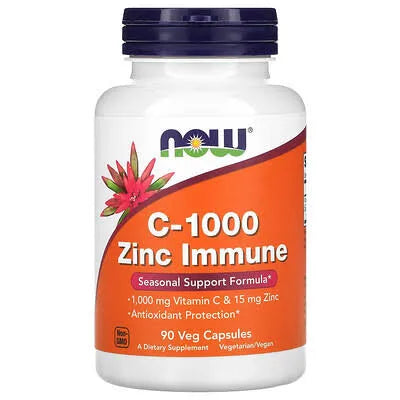 Now c1000mg zn immnue capsule 90s