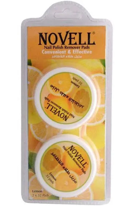 NOVELL Pack of 2 Nail Polish Remover Lemon
