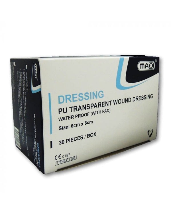 MAX TRANS ADHESIVE WATERPROOF 6x8CM 30'S