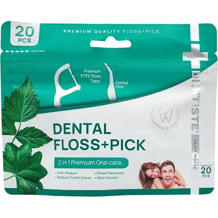 Dentiste Dental Floss + Pick Travel Pack 20 Pcs