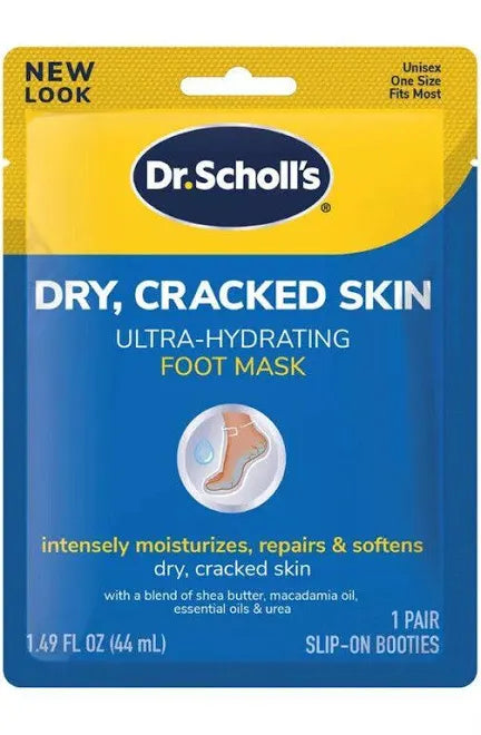 Dr. Scholl's Dry-Cracked Skin-Ultra Hydrating Foot Mask 1.49Fl Oz 1 pair