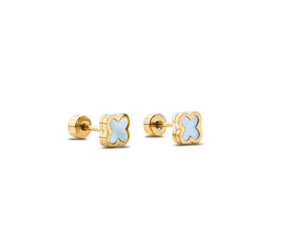 Cbo medical hypoallergy earring van clef white