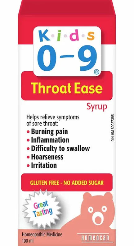 Kids 0-9 throat ease syrup 100ml