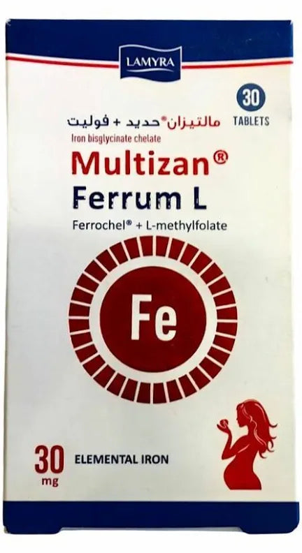 Multizan ferrum l tablet 30mg30s