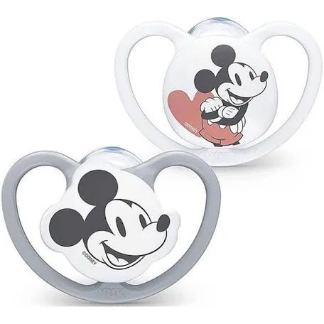 Nuk baby pacifier mickey heart 6-18 month 2 piece