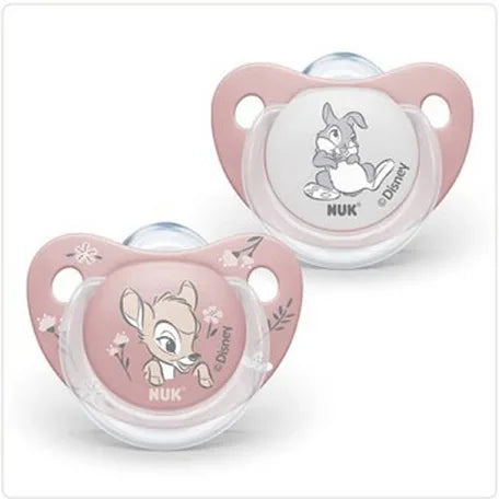 Nuk baby pacifier bambi pink 0-6 month 2 piece