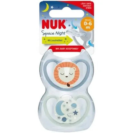 Nuk baby pacifier lion star 0-6 month 2 piece