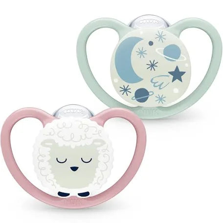 Nuk baby pacifier sheep star 6-18 month 2 piece