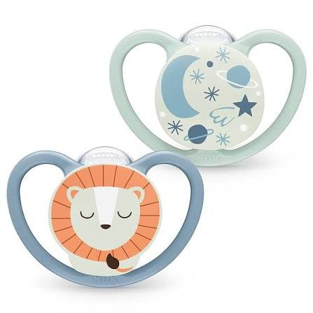 Nuk baby pacifier lion star 6-18 month 2 piece