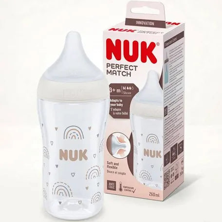Nuk baby perfect match  no colic plastic bottle 260ml