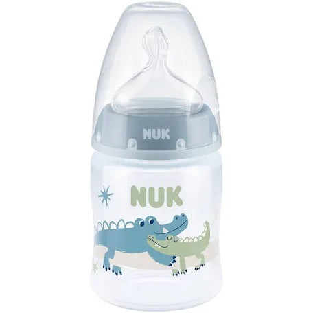 Nuk baby first choice no colic blue plastic bottle 150ml