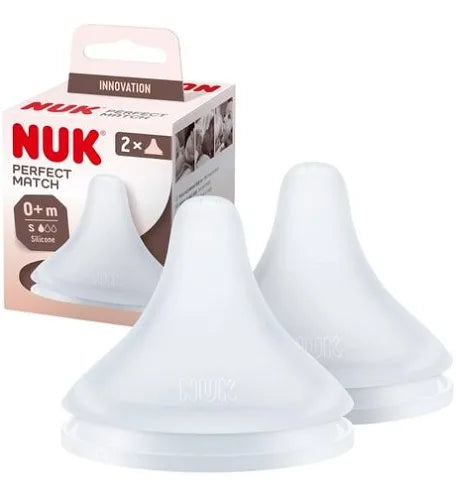 Nuk baby perfect match silicon nipple teat 0+month small 2 pc