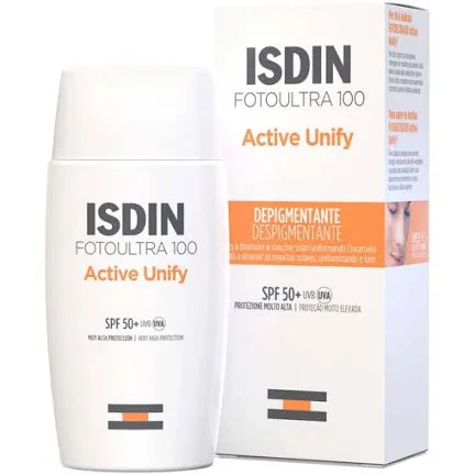 isdin foto ultra active sun unify fluid spf50