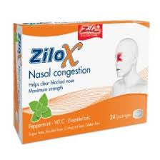 Zilox nasal congestion lozenges 24s