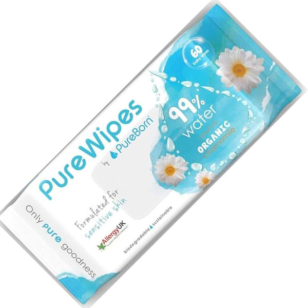 PUREBORN WATER WIPES 60S