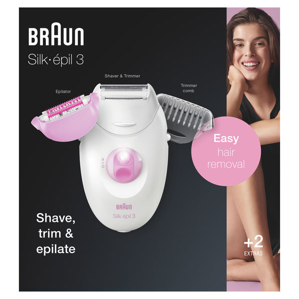 BRAUN SE3-270 SILK EPIL 3 SHAVE TRIM