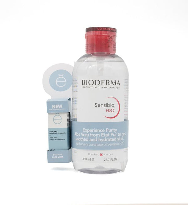 BIODERMA SENSIBIO H20 PUMP 850ML + ALOE VERA