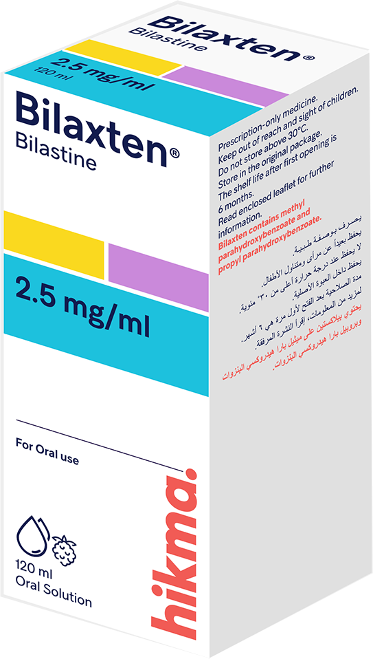 BILAXTEN 2.5MG/ML SYRUP 120L