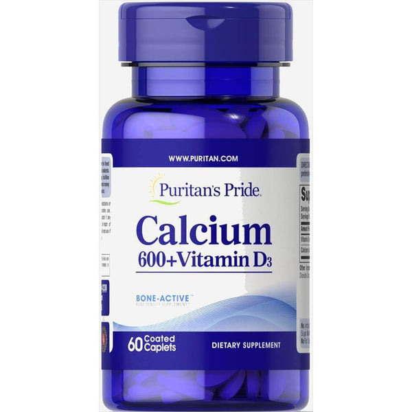 Puritan's Pride Calcium 600 + Vit D 60s