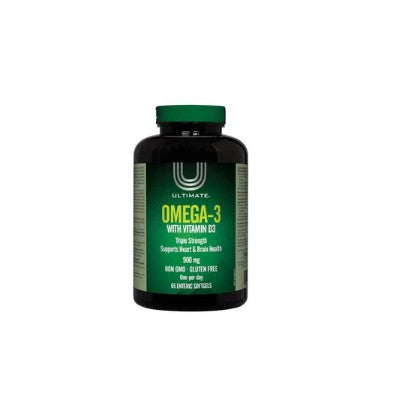 UltIMATE Omega 3 With Vitamin 900Mg Tablets, 65 Pieces