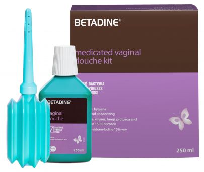 مجموعة الدوش المهبلي الدوائية Betadine