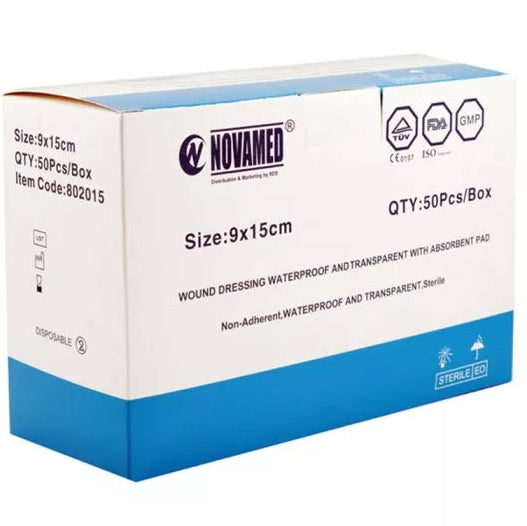 Novamed Wound Dressing Waterproof 9cmx10cm 50s