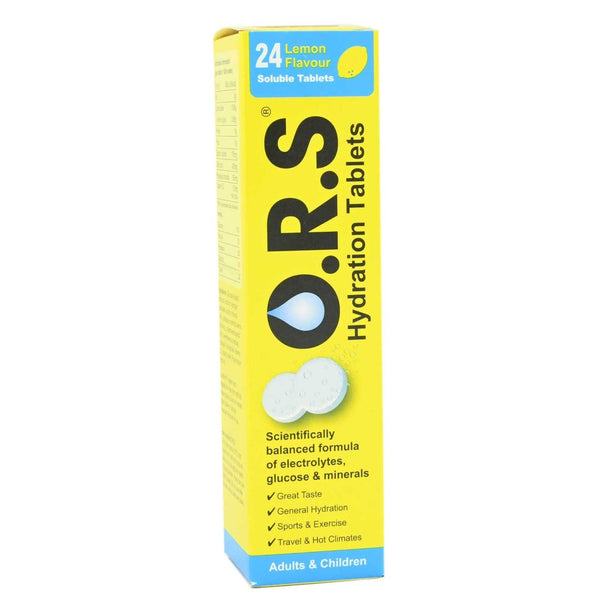 ORS SOLUBLE TABS LEMON FLAVOUR 24'S