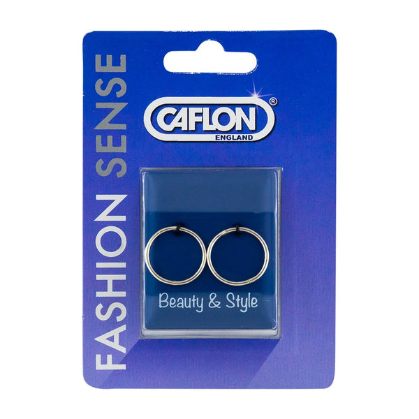 CAFLON FASHION SMOOTH HINGED HOOP SILVER CICRLE