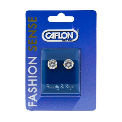CAFLON FASHION GOLD ZIRCONIa CRYSTAL 8MM