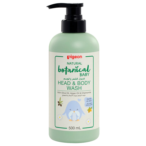 Pigeon Natural Botanical Baby Head & Body Wash, 500ml