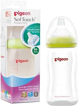 PIGEON 6744GLASS WIDE BTL SOFT TOUCH 160ML