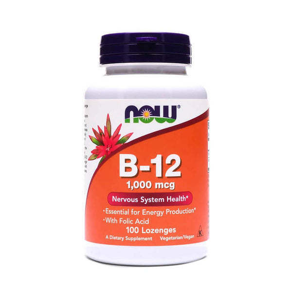 Now Vitamin B 12 1000 Mcg Chewable Lozenges 100 Pieces