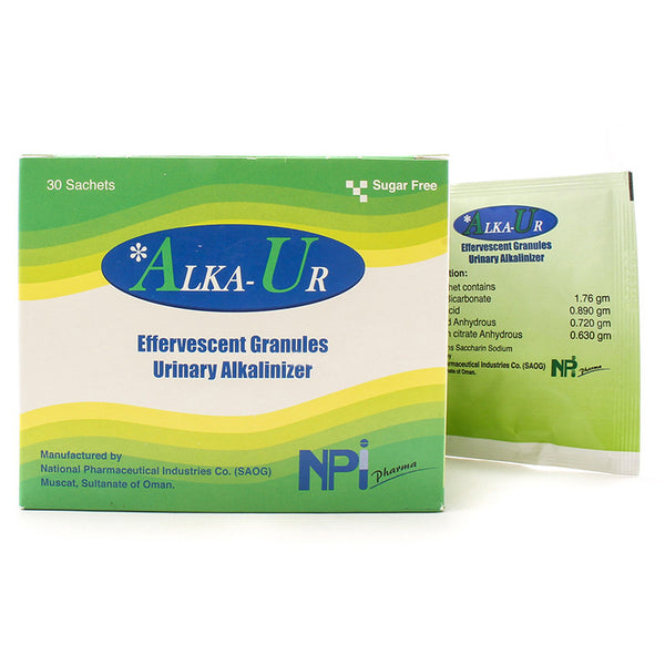 Alka Ur Urinary Alkalinizer Effervescent Granules Sachets - sugar free 10 per pack