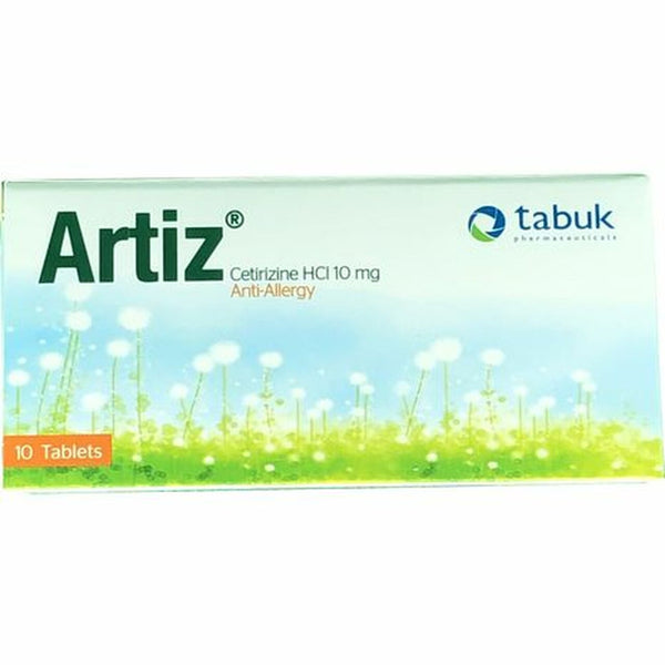 Artiz Cetirizine Hci 10Mg Anti-Allergy 10 Tablets