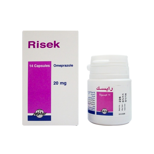 Risek Omeprazole (20mg), 14 Capsules