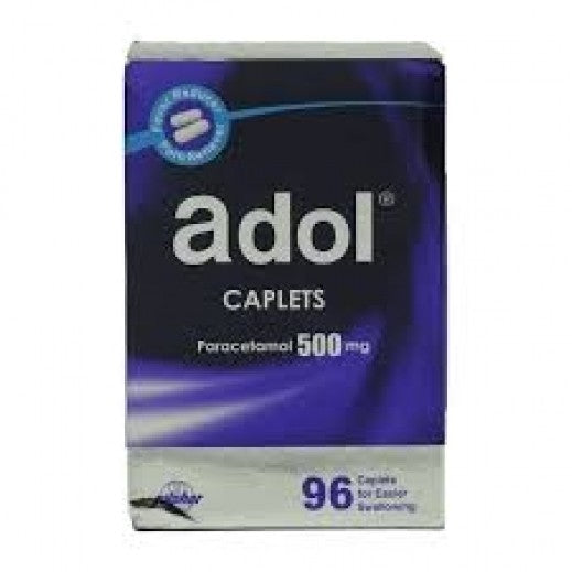 Adol Caplets Paracetamol 500mg 96 pcs