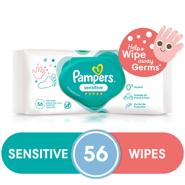 Pampers Baby Wipes Sensitive 56 pcs