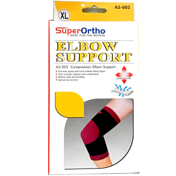 Super Ortho Elbow Support Elastic Elbow Support Medium, 23-26cm