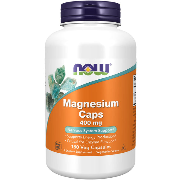 Now Magnesium 400mg Capsule 180s