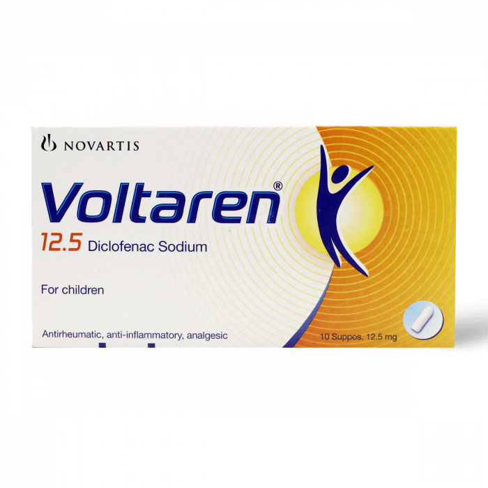 Voltaren 12.5Mg Suppositories, 10 Count – zozopharmacy