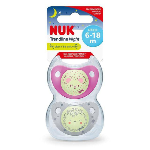 NUK PACIFIER TREND NIGHT 6-18/2