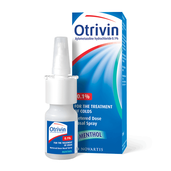 Otrivin Menthol 0.1% Nasal Spray 10 ml