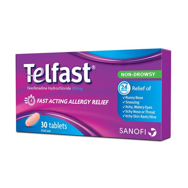Telfast 180mg Tabs 30s